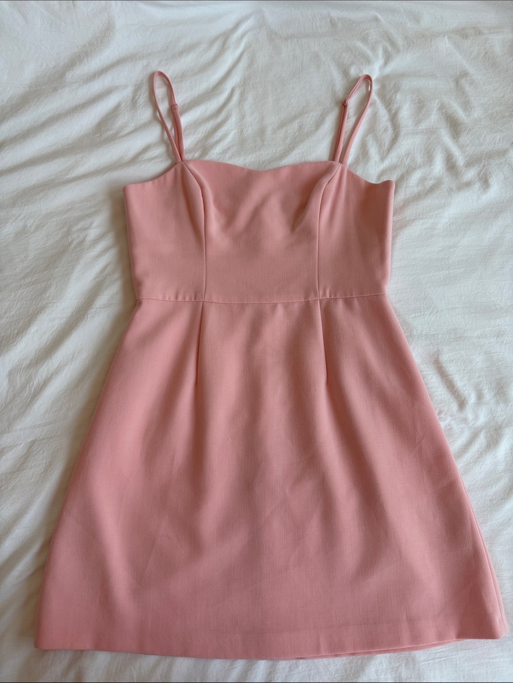 French Connection Rose-Pink Spaghetti-Strap Mini Dress